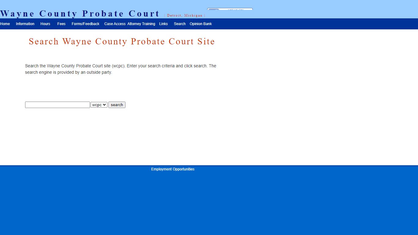 Search Wayne County Probate Court Site - WCPC